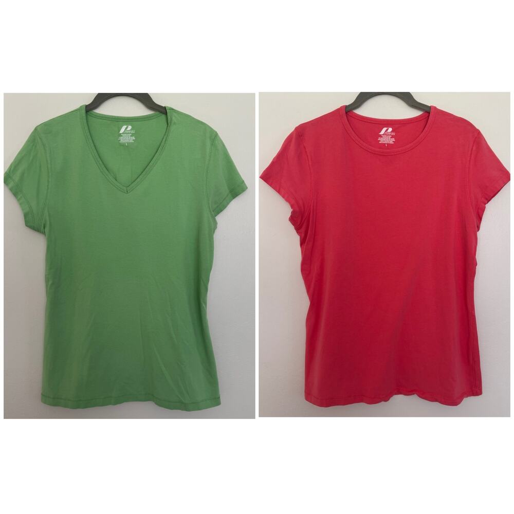 ProSpirit Athletic Gears Tops, Vneck and Crew: Bundle of Two